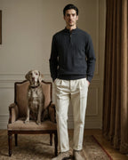 Luxury Ribbed Half Zip