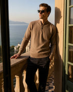 Luxury Ribbed Half Zip