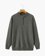 Luxury Ribbed Half Zip