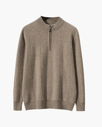 Luxury Ribbed Half Zip