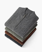 Luxury Ribbed Half Zip