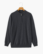 Luxury Ribbed Half Zip