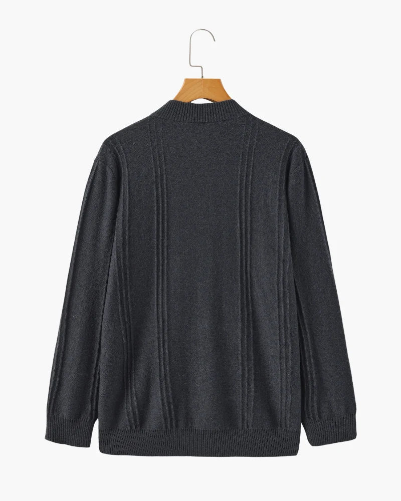 Luxury Ribbed Half Zip