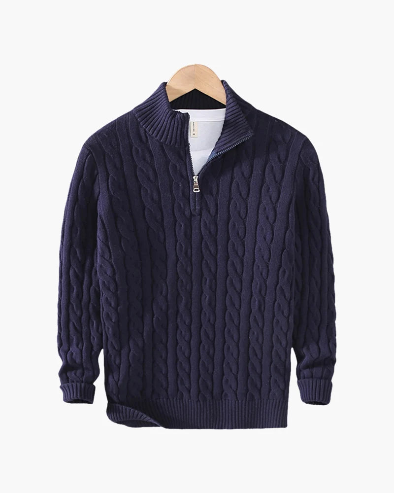 York Quarter Zip Sweater