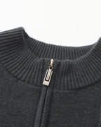 Luxury Ribbed Half Zip