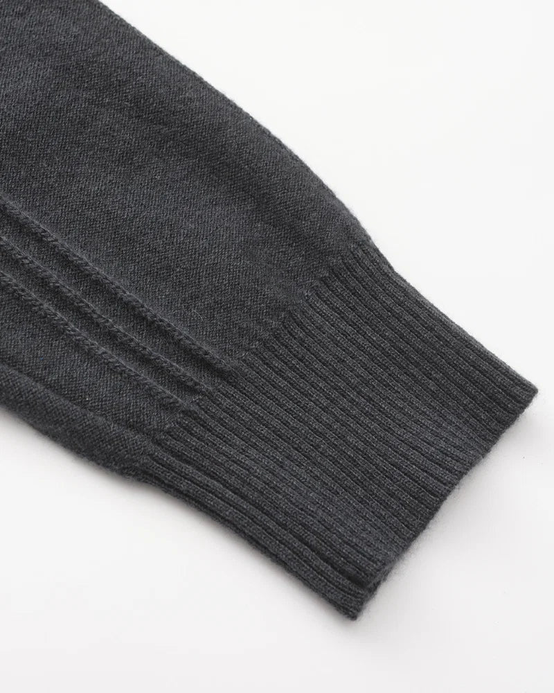 Luxury Ribbed Half Zip