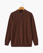 Luxury Ribbed Half Zip