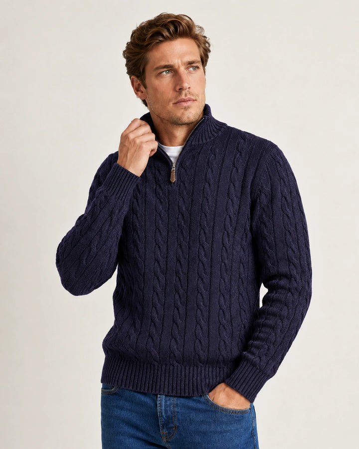 York Quarter Zip Sweater