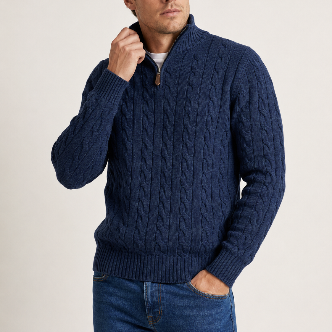 York Quarter Zip Sweater