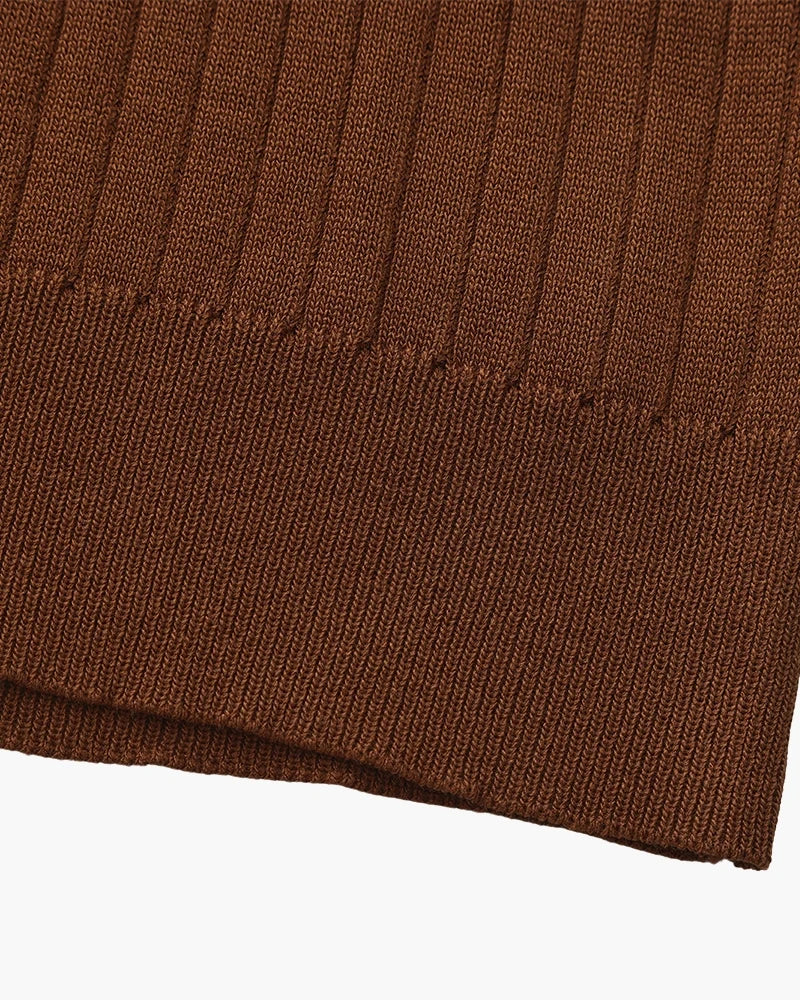 Luxury Ribbed Polo