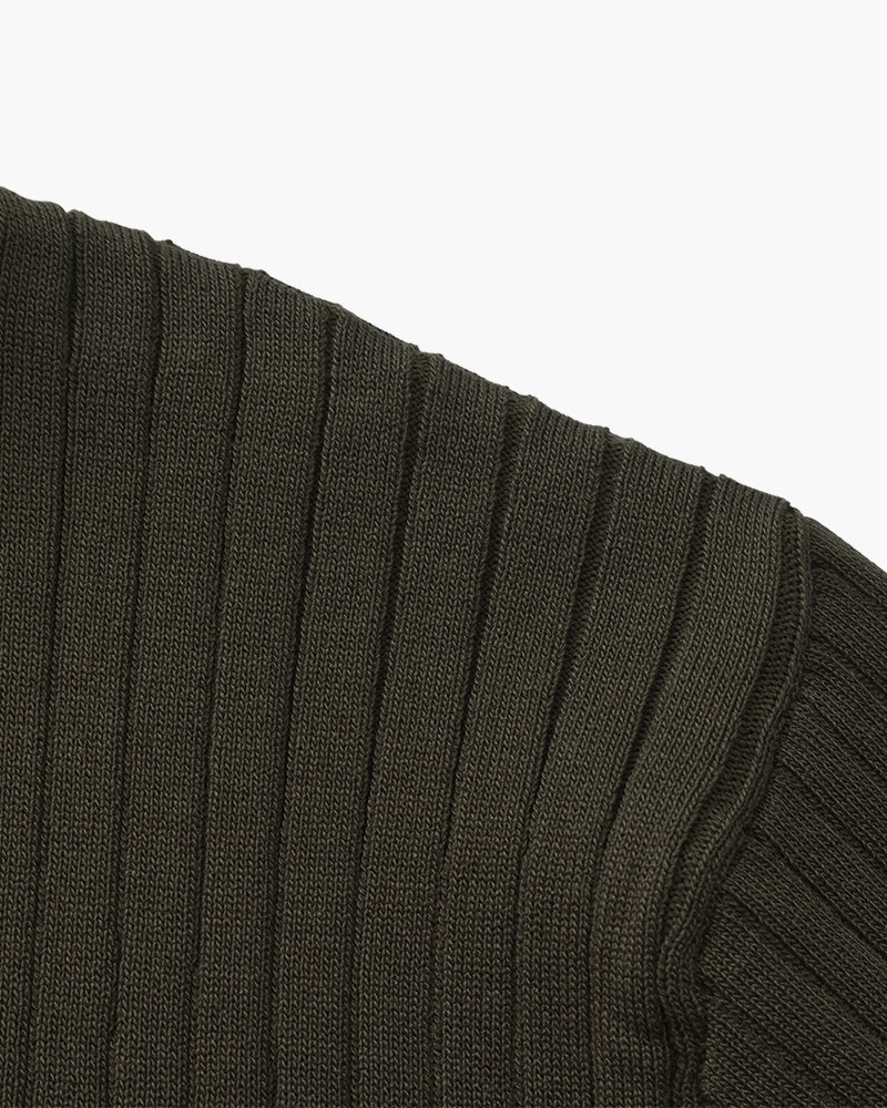 Luxury Ribbed Polo