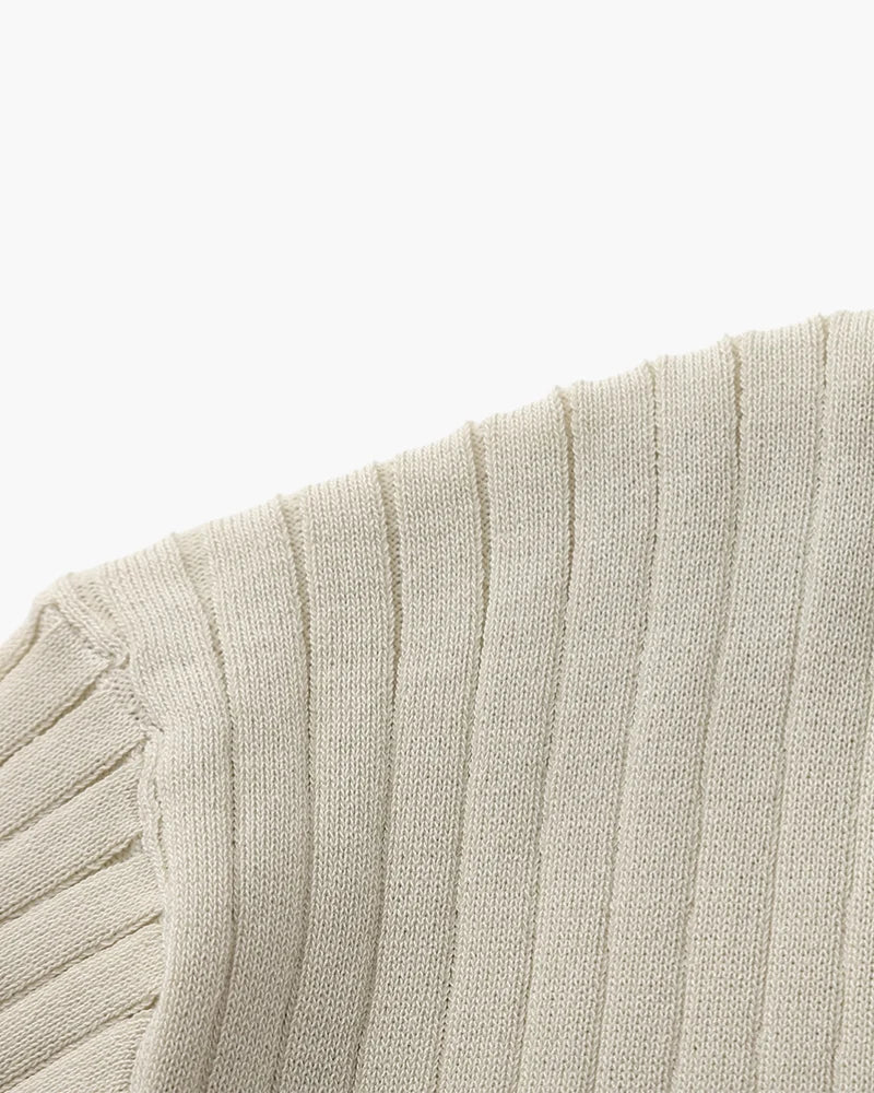 Luxury Ribbed Polo