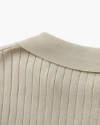 Luxury Ribbed Polo