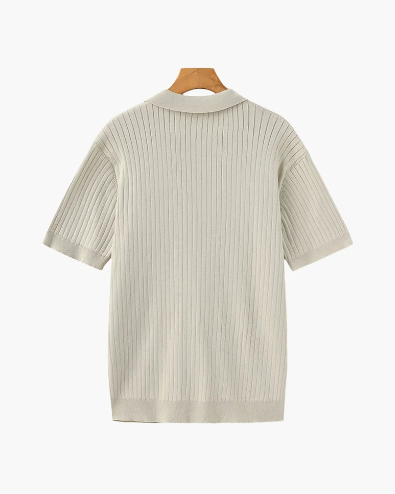 Luxury Ribbed Polo