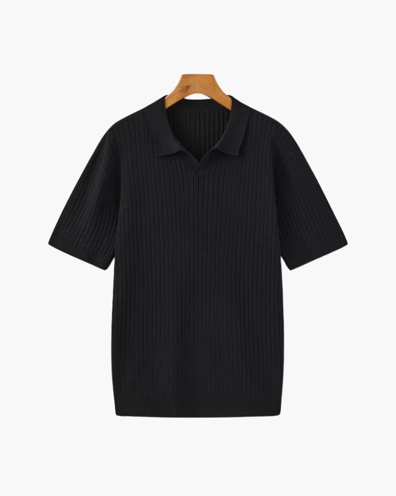 Luxury Ribbed Polo