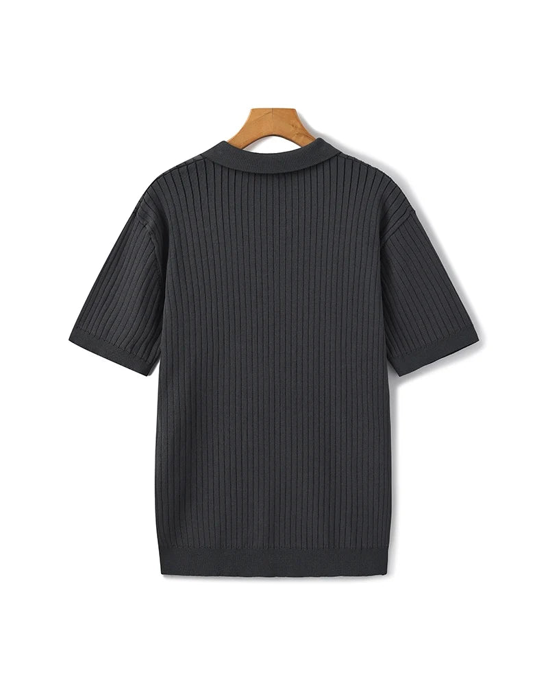 Luxury Ribbed Polo
