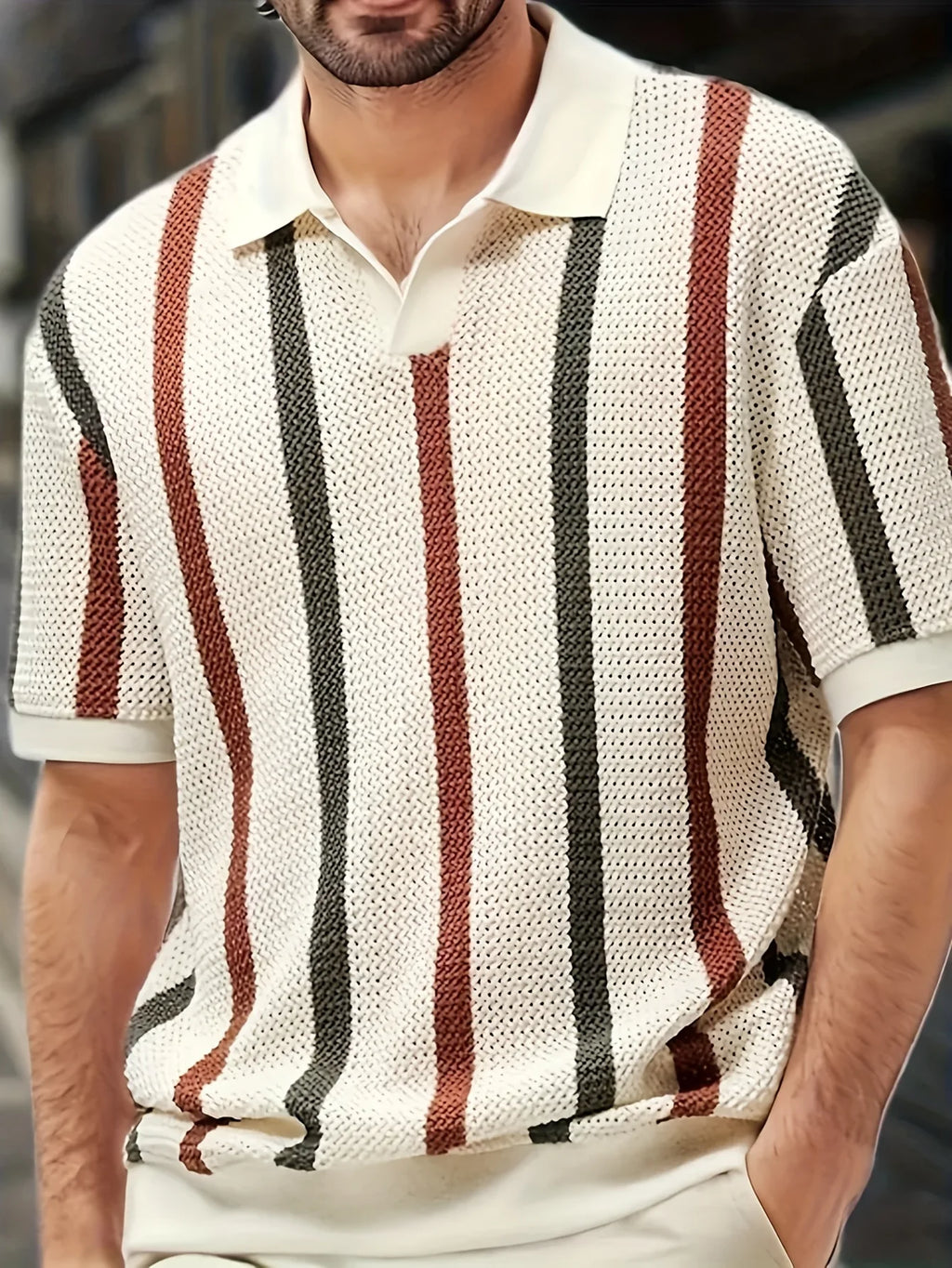 Porto Knit Stripe Polo