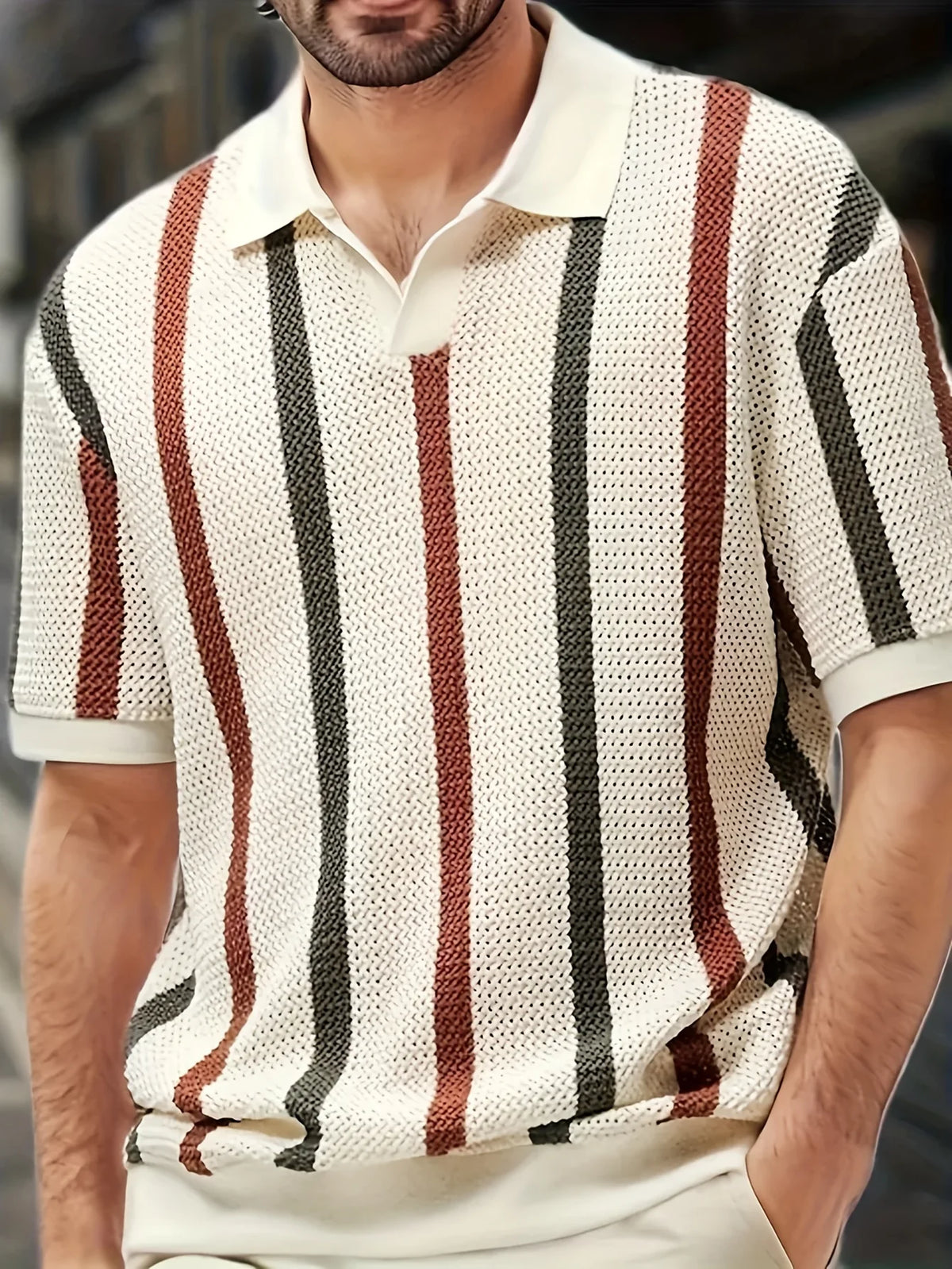 Porto Knit Stripe Polo