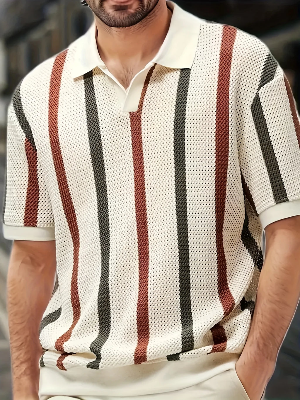 Porto Knit Stripe Polo