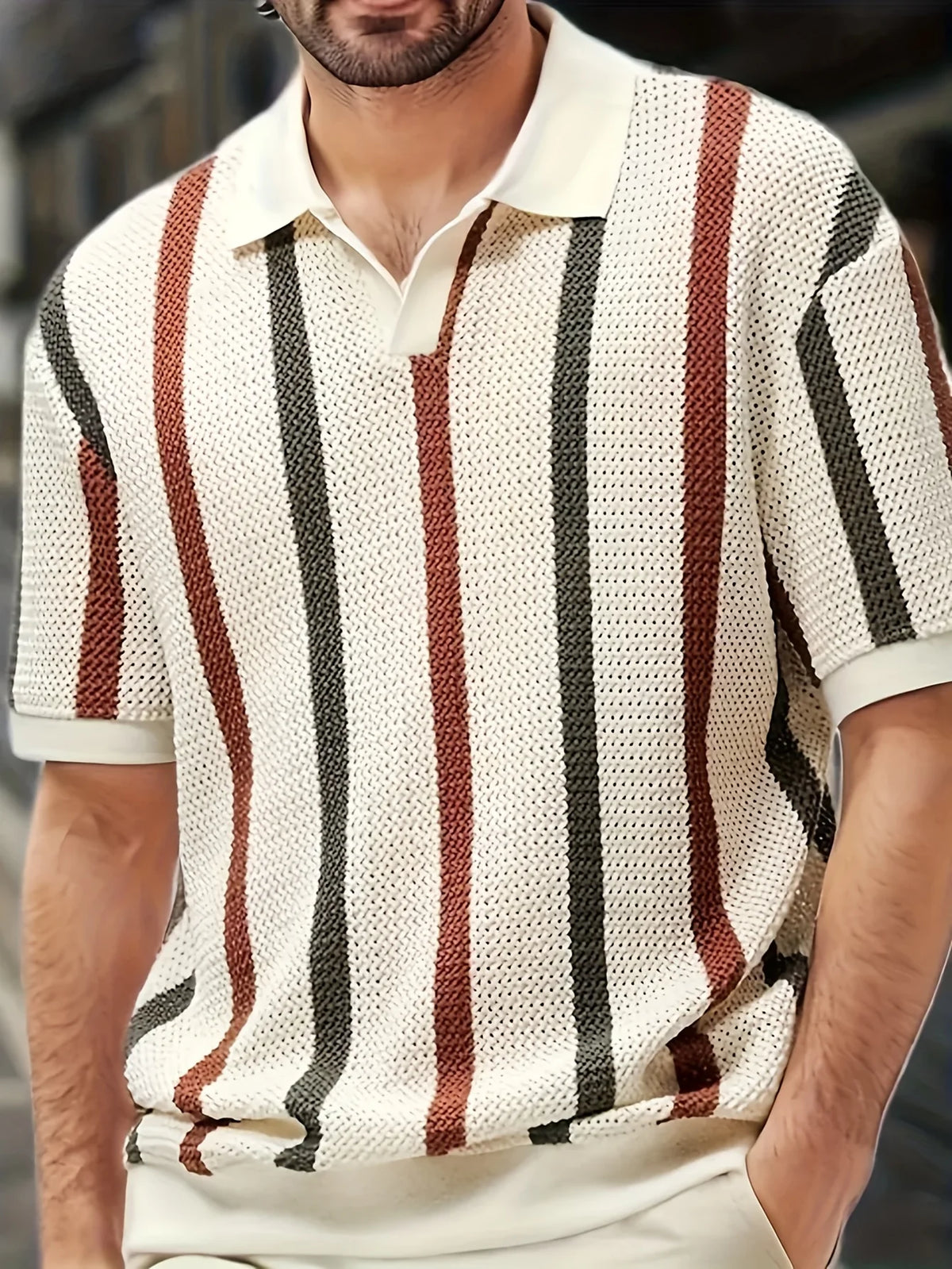 Porto Knit Stripe Polo