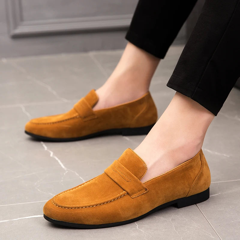 Premium Suede Penny Loafers
