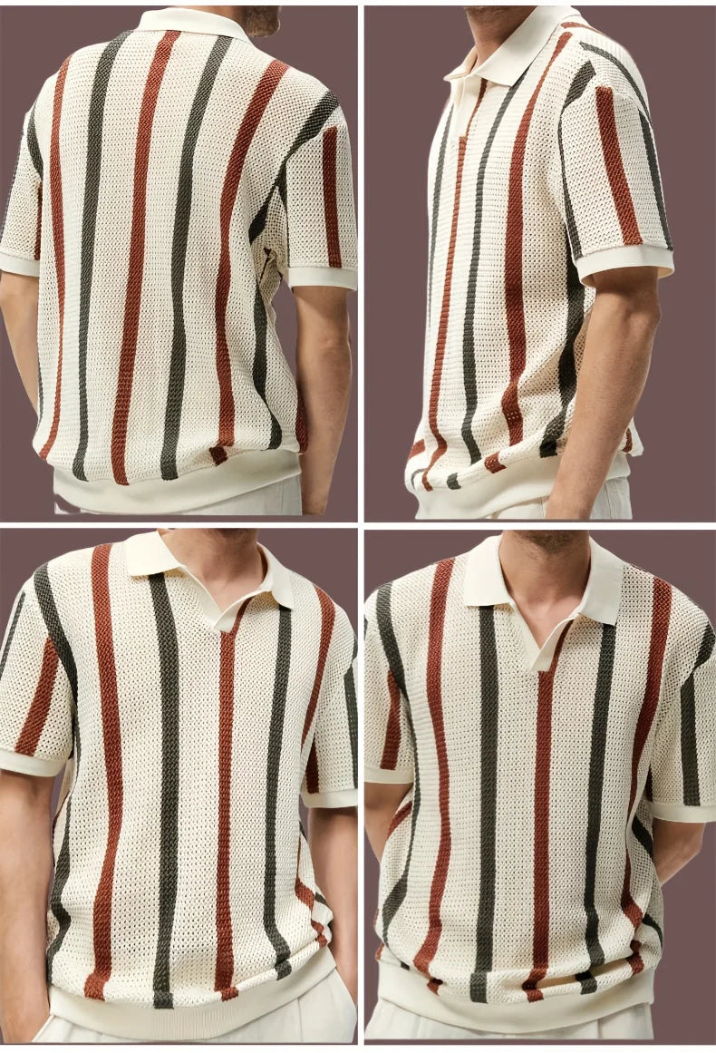Porto Knit Stripe Polo