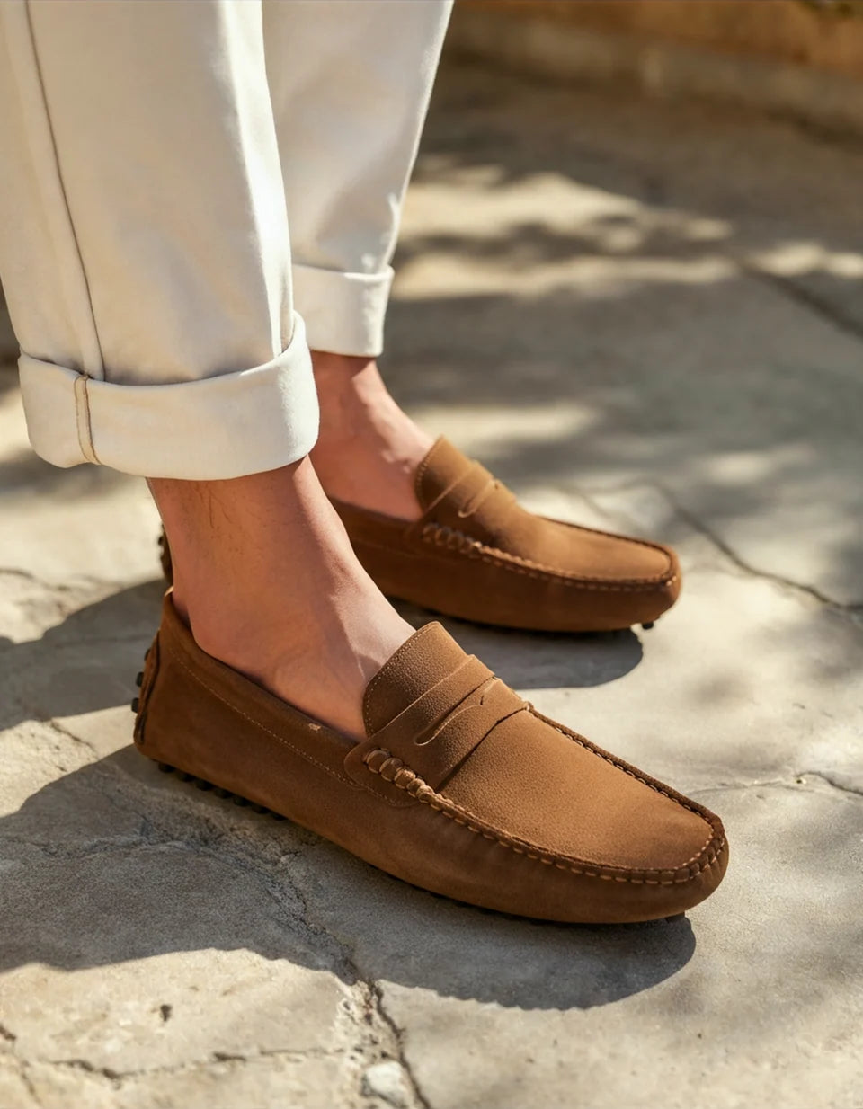 Suede Athens Loafers