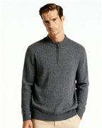 Luxury Ribbed Half Zip
