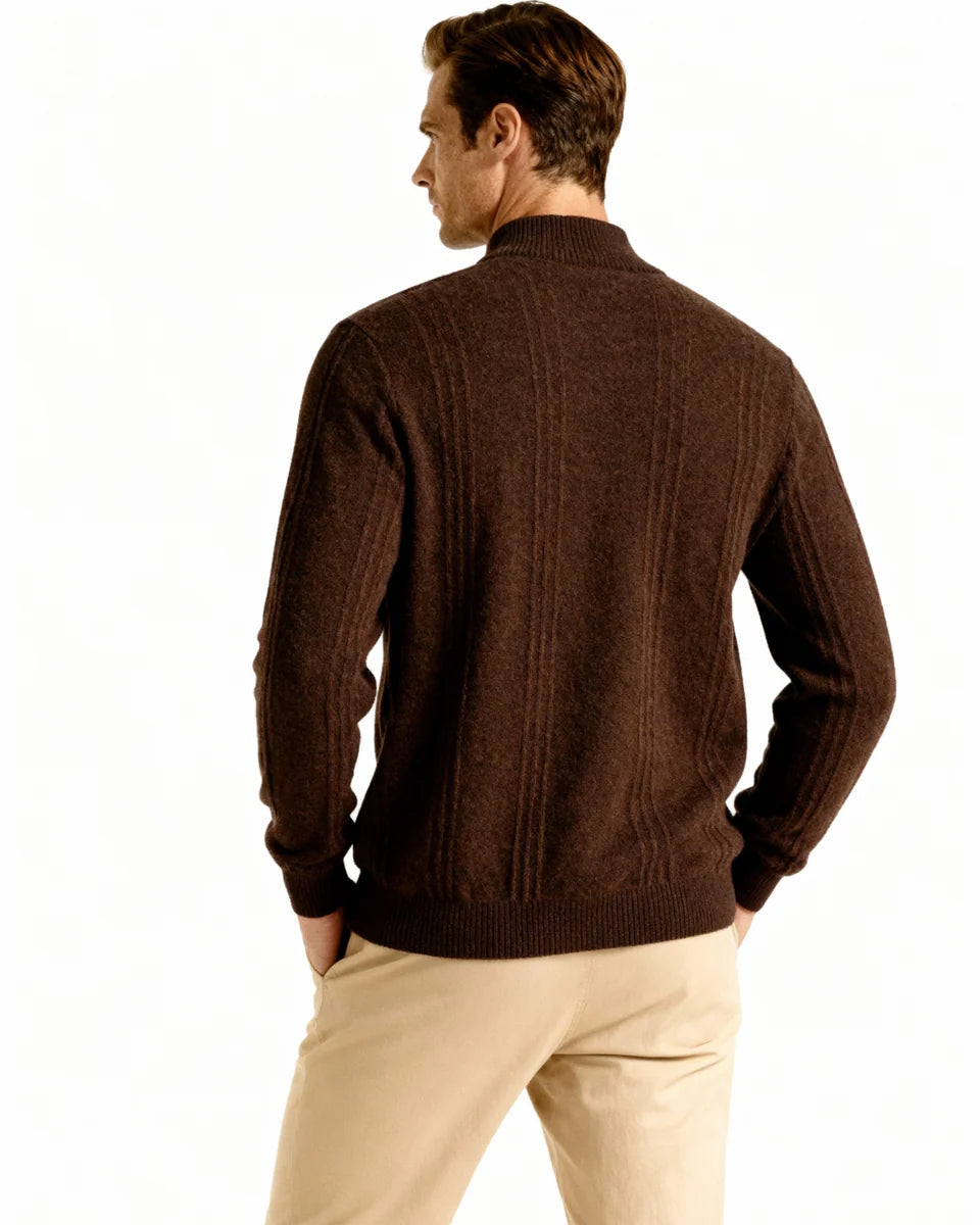 Luxury Ribbed Half Zip